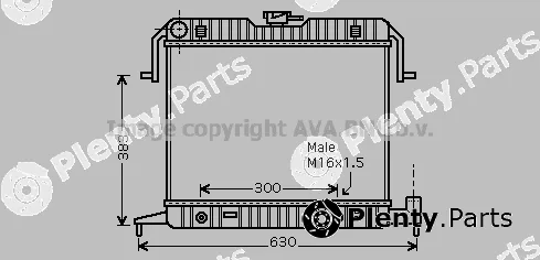 Prasco OL2085 — Radiator, engine cooling
