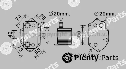 Prasco BW3554 — Oil Cooler, engine oil