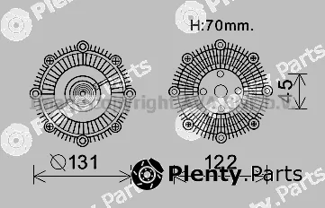 Prasco TOC591 — Clutch, radiator fan
