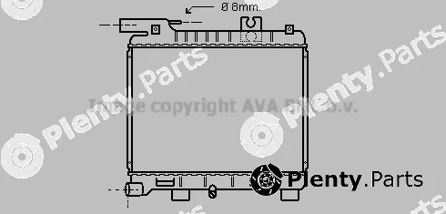 Prasco BW2053 — Radiator, engine cooling
