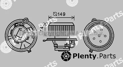 Prasco AL8138 — Electric Motor, interior blower