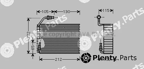 Prasco PEV119 — Evaporator, air conditioning