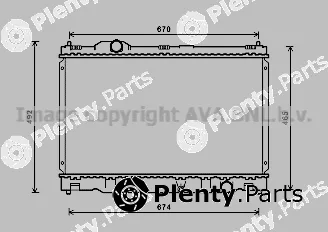 Prasco TO2669 — Radiator, engine cooling