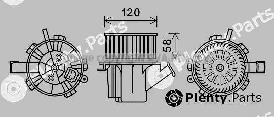 Prasco MC8018 — Electric Motor, interior blower