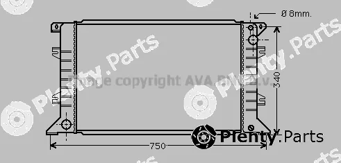 Prasco FD2209 — Radiator, engine cooling
