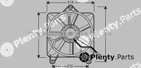 Prasco CN7512 — Electric Motor, interior blower