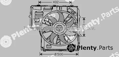 Prasco BW7505 — Fan, engine cooling