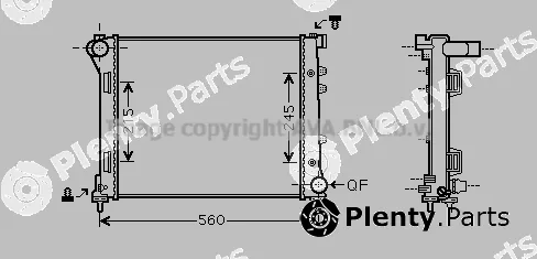 Prasco FTA2387 — Radiator, engine cooling