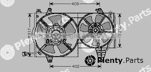 Prasco VO7505 — Fan, engine cooling