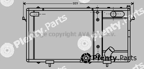Prasco AU2048 — Radiator, engine cooling
