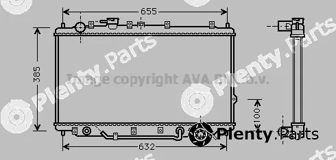 Prasco KA2017 — Radiator, engine cooling