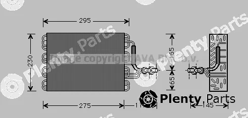 Prasco VNV171 — Evaporator, air conditioning