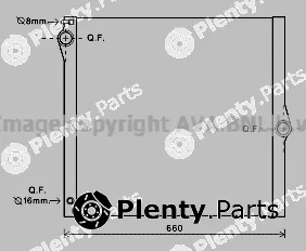 Prasco BWA2436 — Radiator, engine cooling