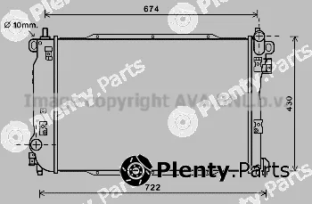 Prasco DW2134 — Radiator, engine cooling