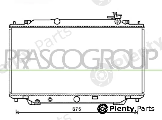 Prasco MZ332R001 — Radiator, engine cooling