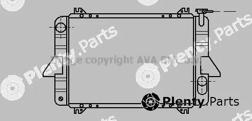 Prasco DN2025 — Radiator, engine cooling