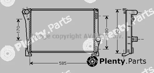 Prasco FT2279 — Radiator, engine cooling