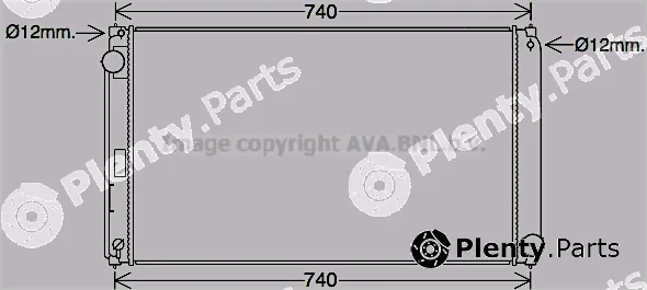 Prasco TO2748 — Radiator, engine cooling