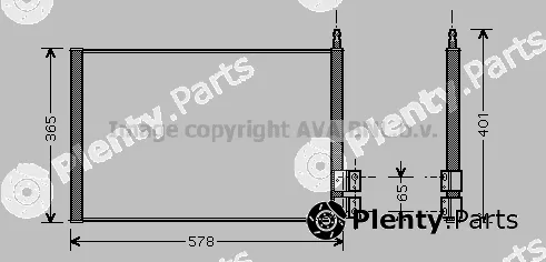 Prasco FDA5328 — Condenser, air conditioning