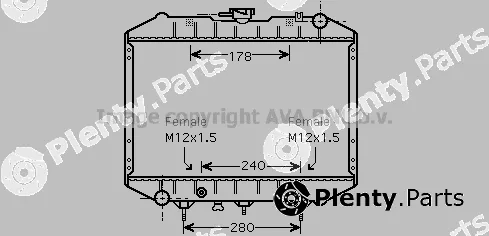 Prasco AU2186 — Radiator, engine cooling