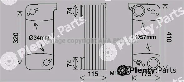 Prasco SC3053 — Oil Cooler, retarder