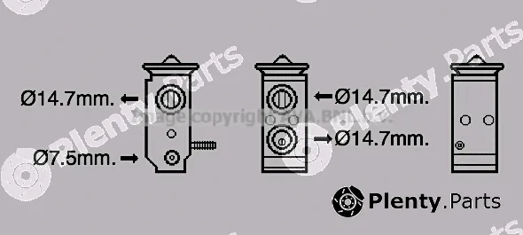 Prasco HY1579 — Expansion Valve, air conditioning