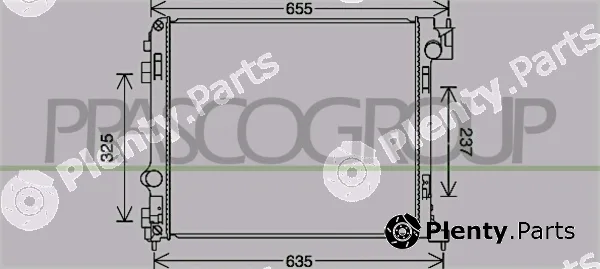 Prasco DS836R002 — Radiator, engine cooling