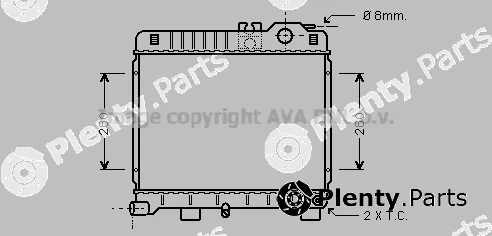 Prasco BW2151 — Radiator, engine cooling