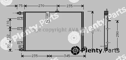 Prasco SB5034 — Condenser, air conditioning