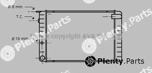 Prasco VO2011 — Radiator, engine cooling