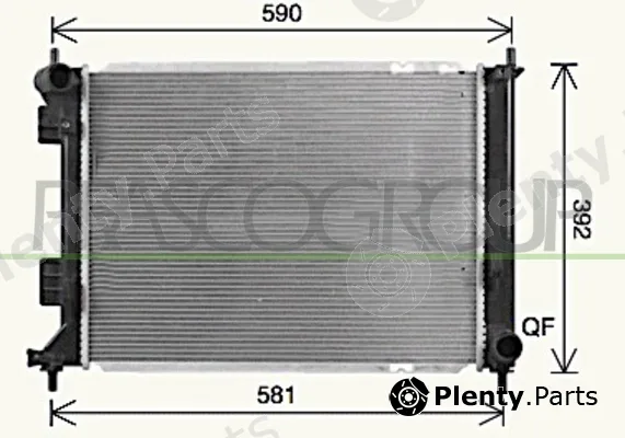 Prasco HN802R001 — Radiator, engine cooling