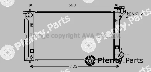 Prasco TO2351 — Radiator, engine cooling