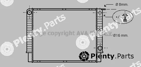 Prasco VO2087 — Radiator, engine cooling