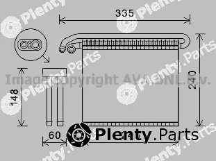 Prasco FDV456 — Evaporator, air conditioning