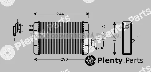 Prasco FT6091 — Heat Exchanger, interior heating