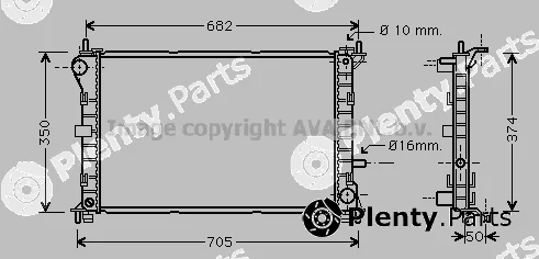 Prasco FD2379 — Radiator, engine cooling