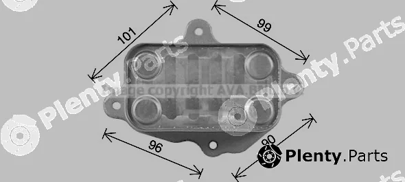 Prasco DW3439 — Oil Cooler, engine oil