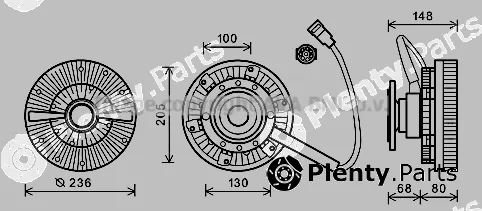Prasco DFC047 — Clutch, radiator fan