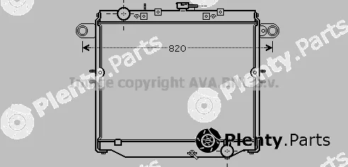 Prasco TO2477 — Radiator, engine cooling