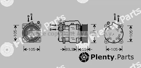 Prasco ALK090 — Compressor, air conditioning