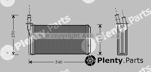 Prasco LC6074 — Heat Exchanger, interior heating