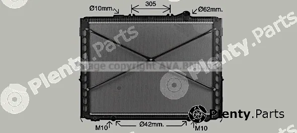 Prasco DF2096 — Radiator, engine cooling