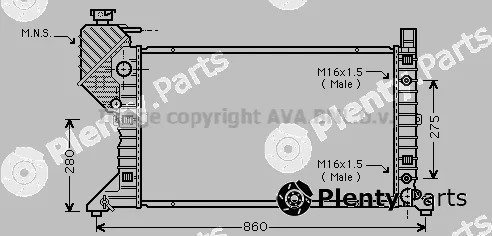 Prasco MSA2343 — Radiator, engine cooling