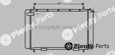 Prasco AU2063 — Radiator, engine cooling