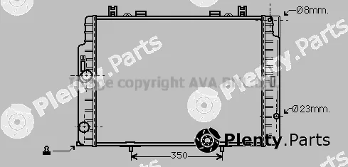 Prasco MS2133 — Radiator, engine cooling