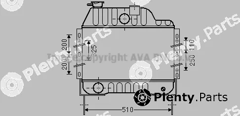 Prasco MF2042 — Radiator, engine cooling
