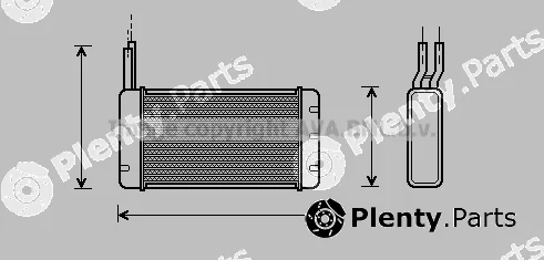 Prasco AU6107 — Heat Exchanger, interior heating
