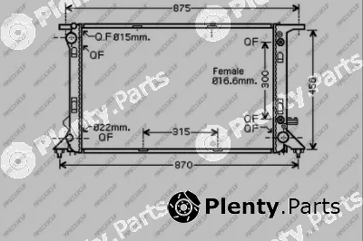 Prasco AD024R009 — Radiator, engine cooling PrascoSelection