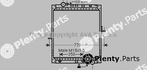 Prasco ME2235 — Radiator, engine cooling