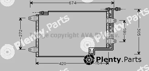 Prasco AI5114 — Condenser, air conditioning